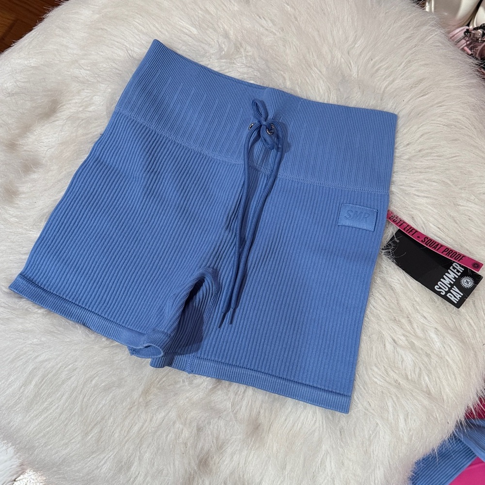 READ Sommer Ray Blue Ribbed Small 4 Piece Lounge Set New with tags - Picture 7 of 10